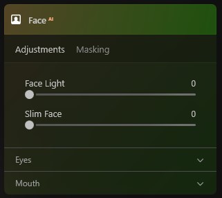 Face Ai Tool in Luminar Neo