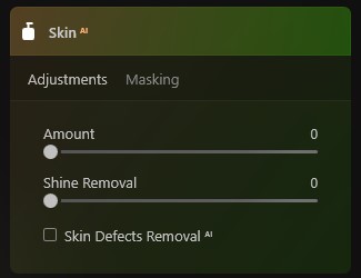 Skin AI tool in Luminar Neo