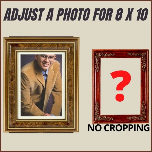 Adjust an image to print a 8x10 paper