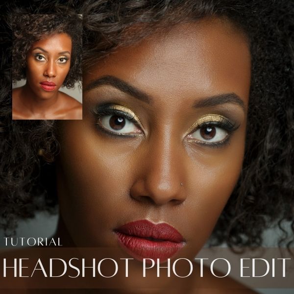 Headshot portrait retouching
